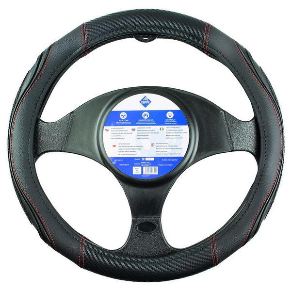 Potah volantu Cappa MIRAGE 37-39cm černo/červený