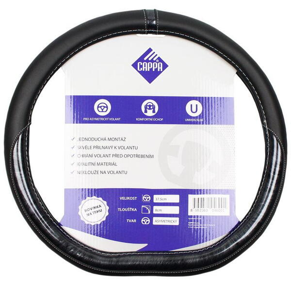 Potah volantu Cappa SQUARE SHAPE 37,5cm černý