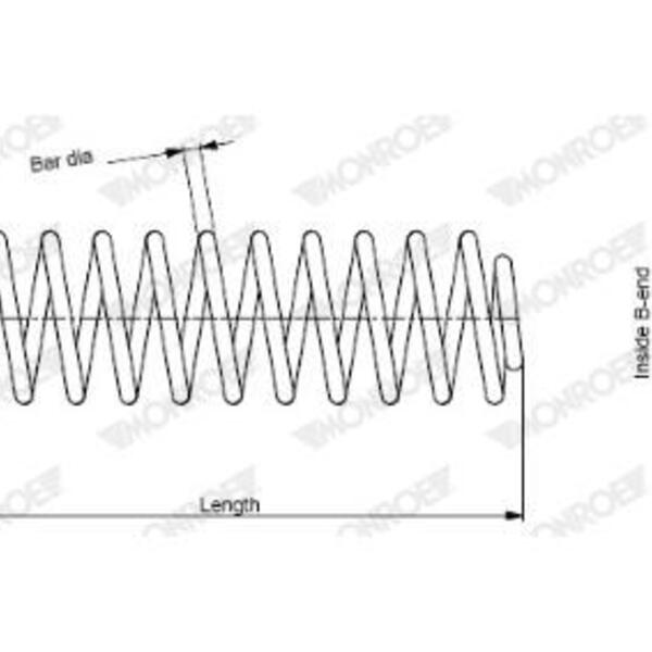 Pružina podvozku MONROE SE3370