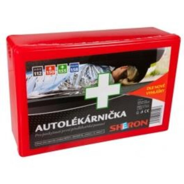 SHERON autolékárnička červená plast CZ  SHR 6631106