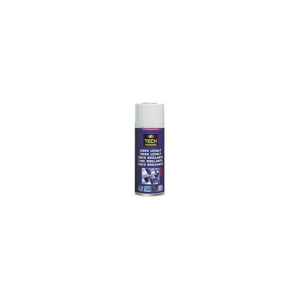 TECH spray zinek lesklý (zinkový sprej) 400ml