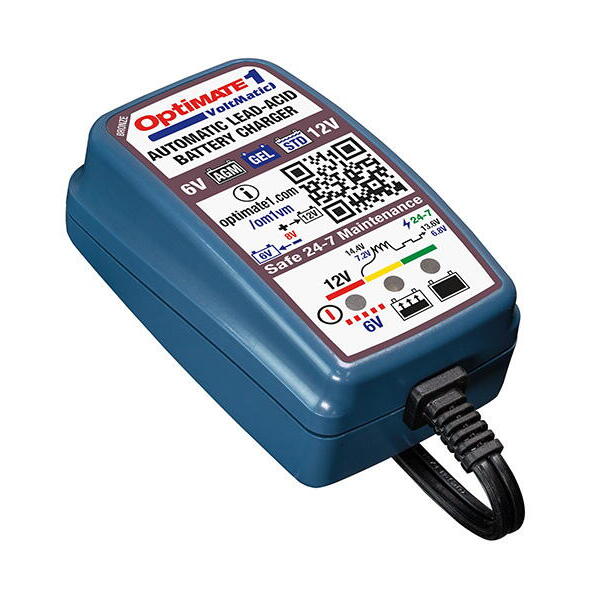 TECMATE nabíječka OPTIMATE 1 VoltMatic, 6V/12V - 0.6A, TM400a