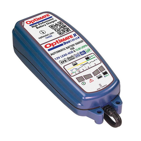 TECMATE nabíječka OPTIMATE 2 DUO, 12V/12.8 - 2A, TM550