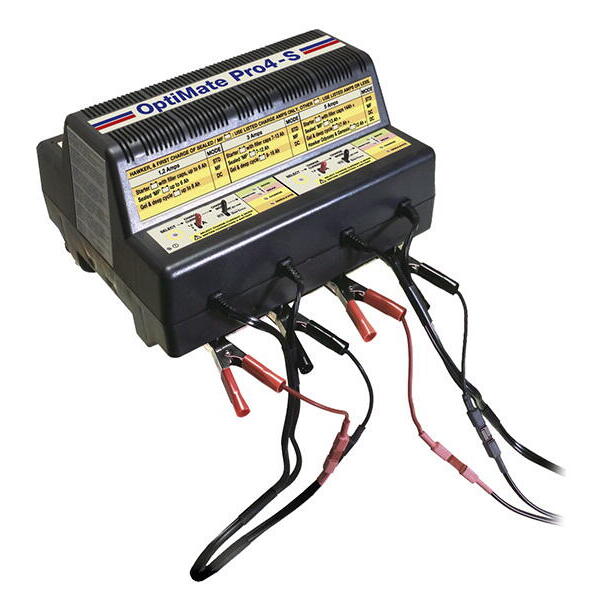 TECMATE nabíječka OPTIMATE PRO 4, 4x 12V