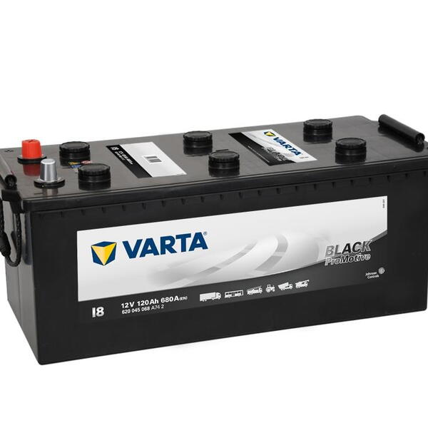 Varta Promotive Black 12V 120Ah 680A, 620 045 068, I8  nabitá autobaterie + reflexní páska