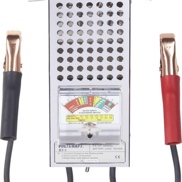 Voltcraft Analogová zkoušečka olověných akumulátorů 6..12 V