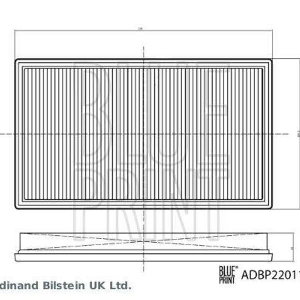 Vzduchový filtr BLUE PRINT ADBP220115