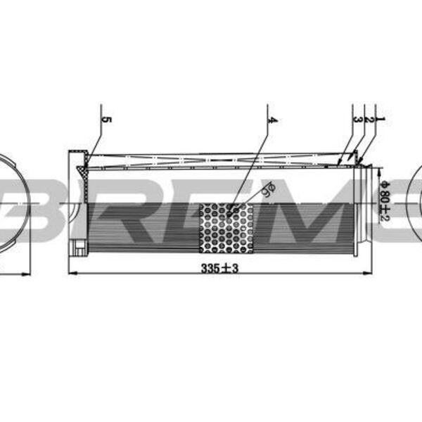 Vzduchový filtr BREMSI FA0541