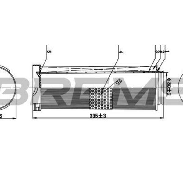 Vzduchový filtr BREMSI FA0542