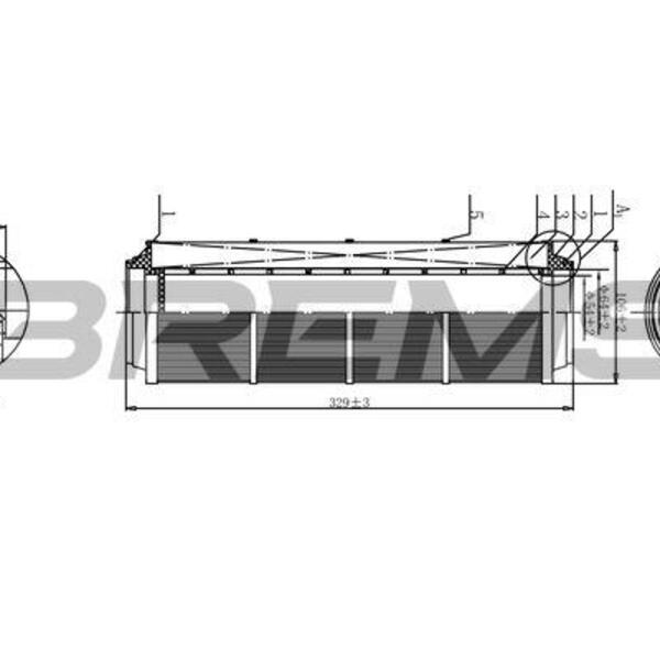 Vzduchový filtr BREMSI FA1143