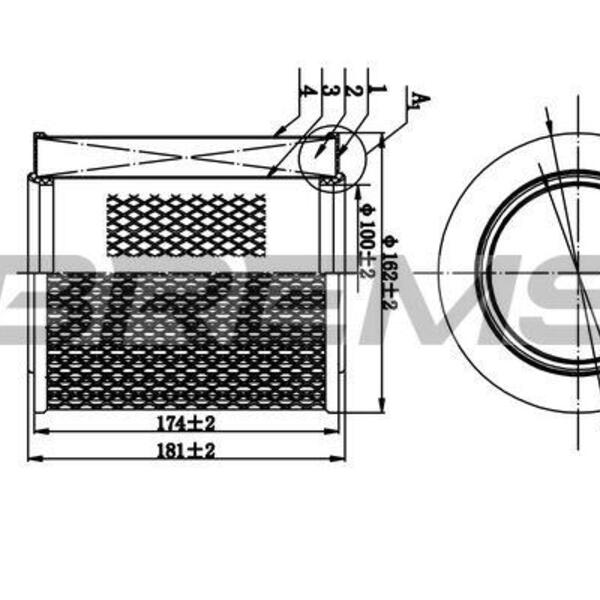 Vzduchový filtr BREMSI FA1260