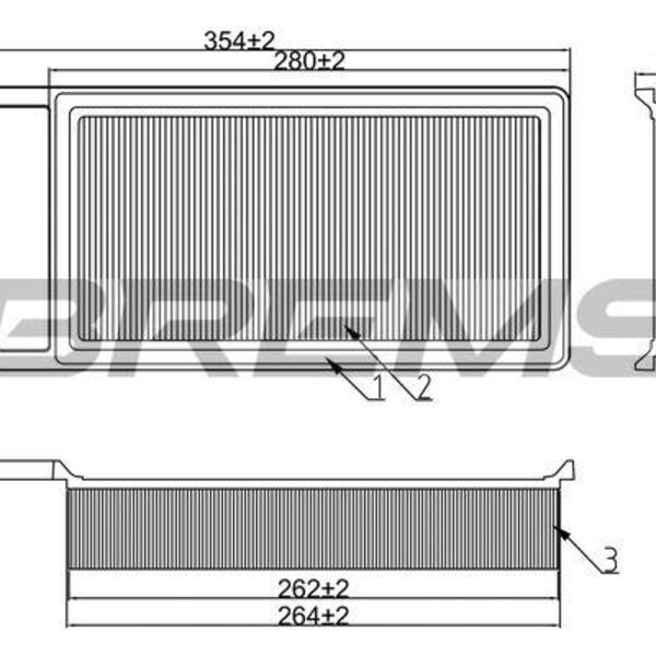 Vzduchový filtr BREMSI FA2329