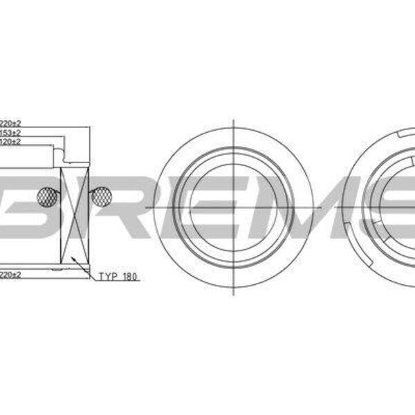 Vzduchový filtr BREMSI FA2406