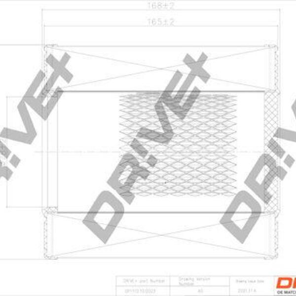Vzduchový filtr DRIVE DP1110.10.0023