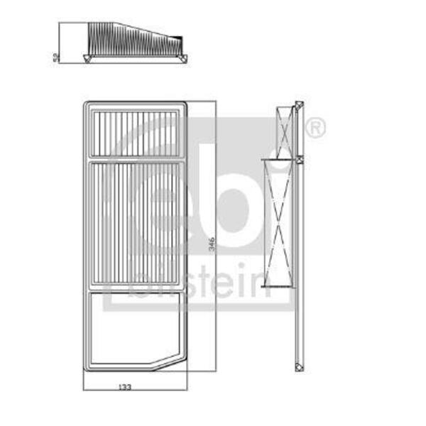 Vzduchový filtr FEBI BILSTEIN 101663