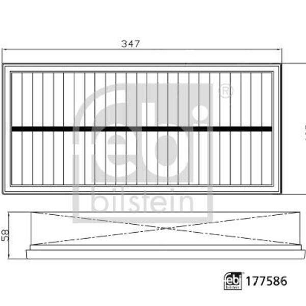 Vzduchový filtr FEBI BILSTEIN 177586