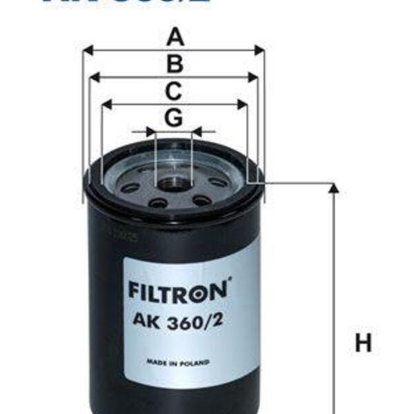 Vzduchový filtr FILTRON AK 360/2