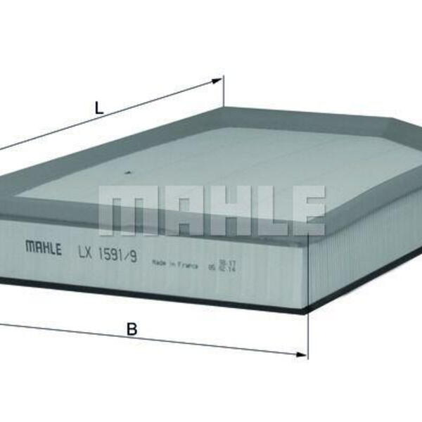 Vzduchový filtr MAHLE LX 1591/9