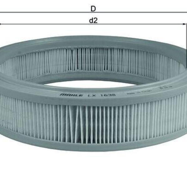 Vzduchový filtr MAHLE LX 1638