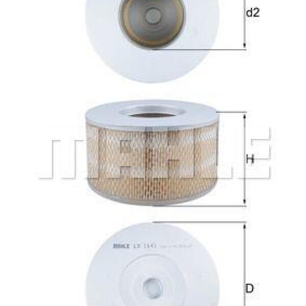 Vzduchový filtr MAHLE LX 1641