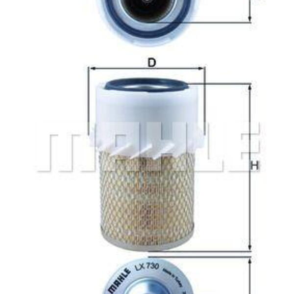 Vzduchový filtr MAHLE LX 730