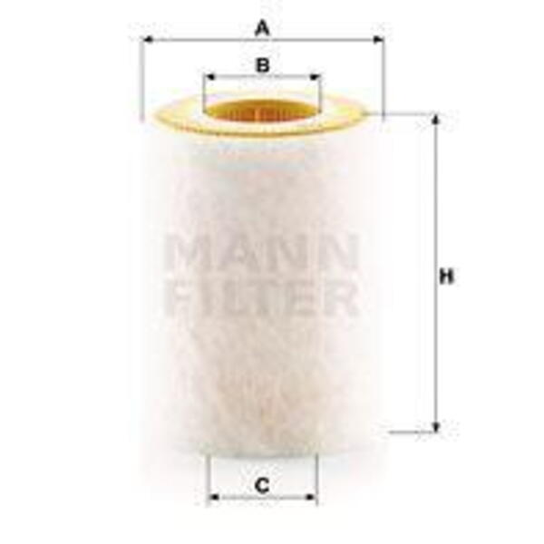Vzduchový filtr MANN-FILTER C 1036/2