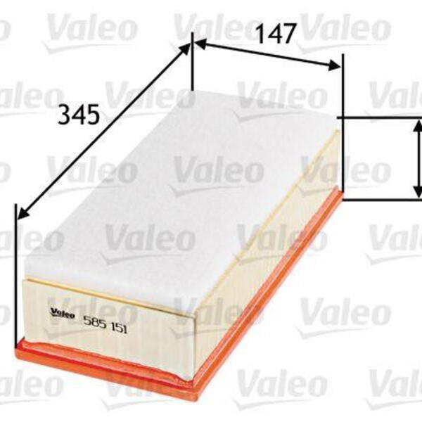 Vzduchový filtr VALEO 585151