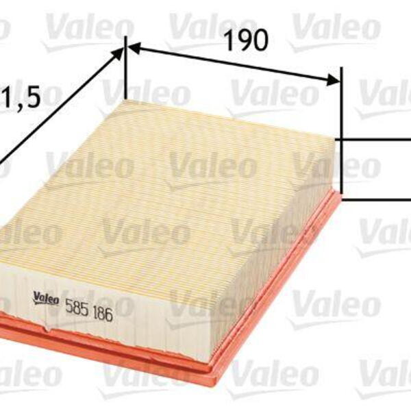 Vzduchový filtr VALEO 585186