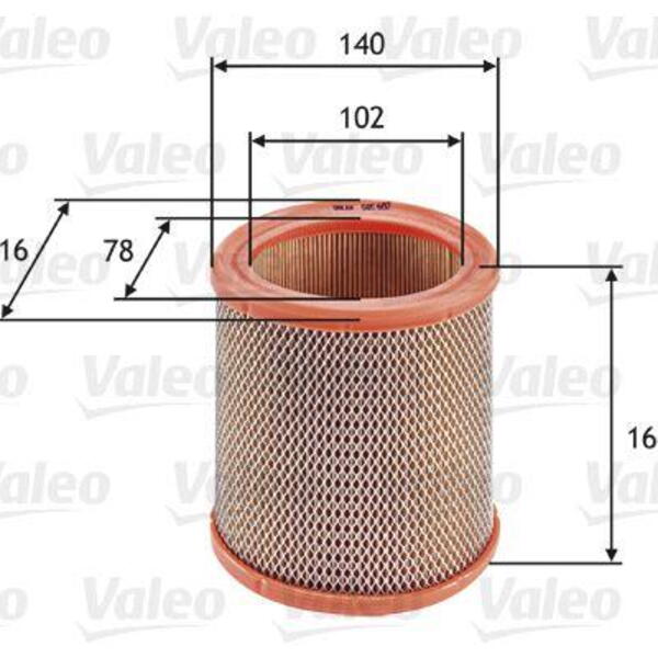 Vzduchový filtr VALEO 585602
