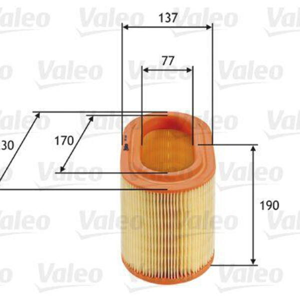 Vzduchový filtr VALEO 585690