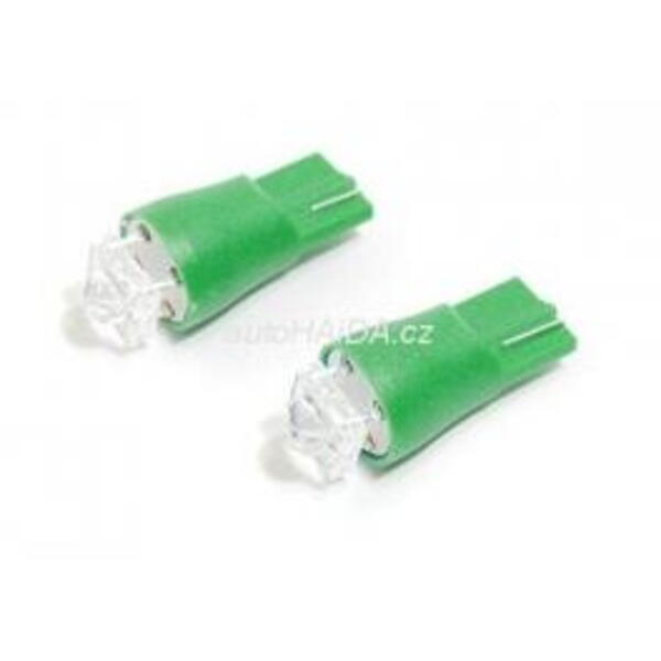 Žárovka 1SUPER LED 12V T10 zelená 2ks  33769
