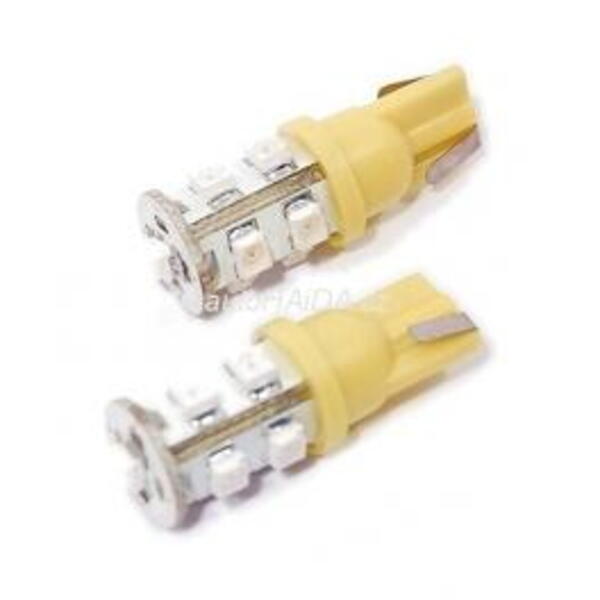 Žárovka 9 SUPER LED 12V T10 oranžová 2ks  33716