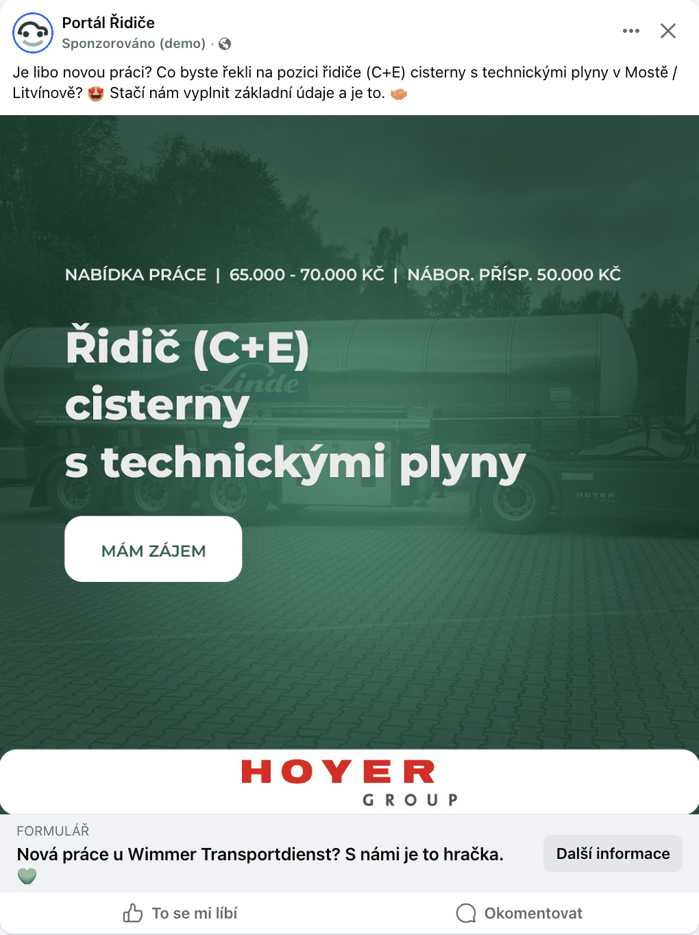 HOYER Group - FB kampaň