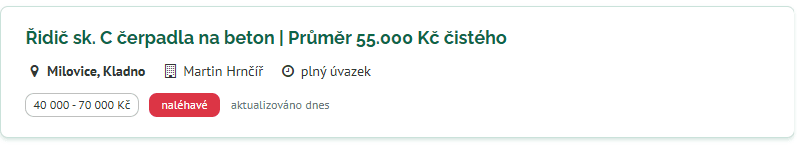 Martin Hrnčíř inzerát